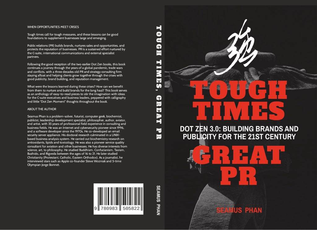 "Tough Times, Great PR" book by Seamus Phan